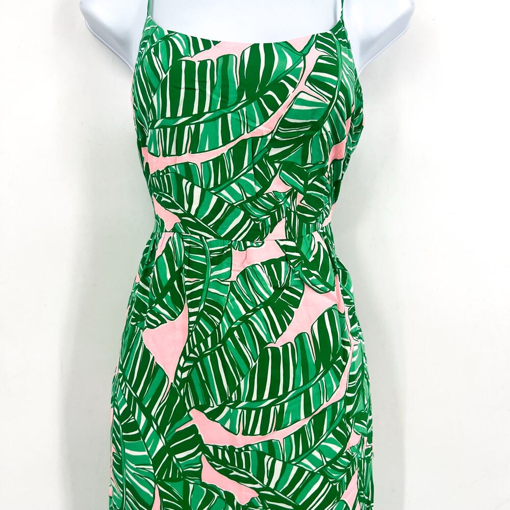 LILLY PULITZER Womens Teresa Maxi Dress XS Green Pink Lets Go Bananas NWT - Picture 6 of 13